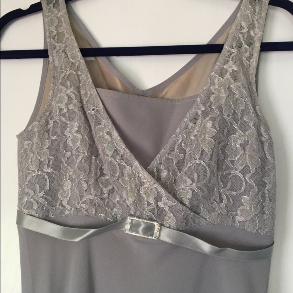 A silver gown